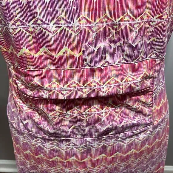 Nuu Muu Pink Purple Graphic Print Back Pocket Athleisure Dress -- 16 - Picture 8 of 14